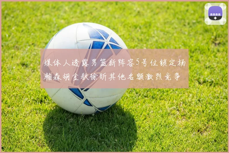 媒体人透露男篮新阵容5号位锁定杨瀚森胡金秋徐昕其他名额激烈竞争